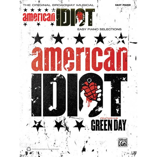 American Idiot The Musical Easy Piano (Softcover Book)