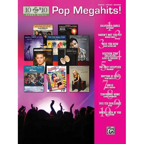 10 For 10 Pop Megahits PVG (Softcover Book)