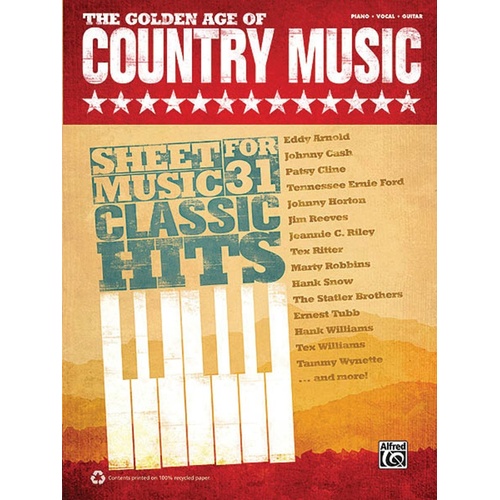 Golden Age Of Country Music PVG (Softcover Book)