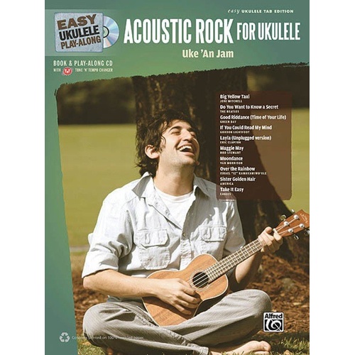 Easy Ukulele Play Along Acoustic Rock BK/CD by Hal Leonard