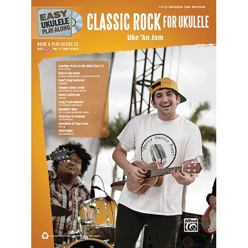 Easy Ukulele Play Along Classic Rock Book/CD (Softcover Book/CD)