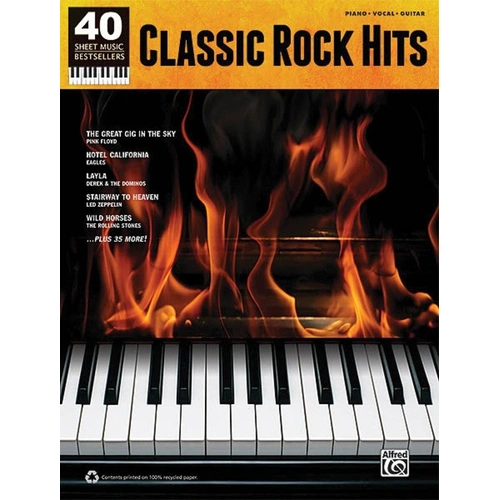 Classic Rock Hits 40 Sheet Music Bestsellers PVG by Alfred Music