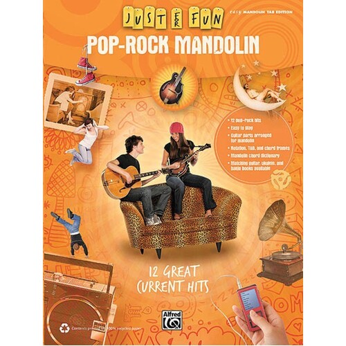 Just For Fun Pop Rock Mandolin (Softcover Book)
