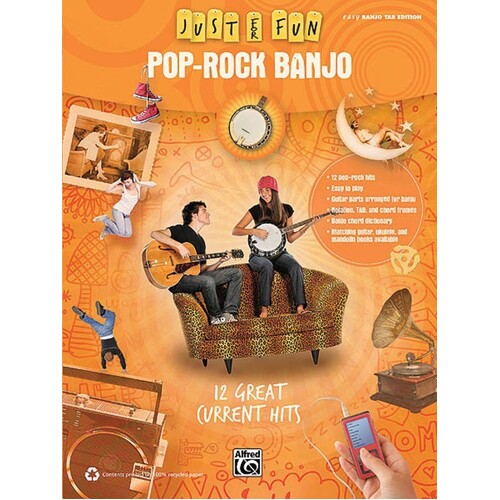 Just For Fun Pop Rock Banjo (Softcover Book)