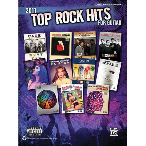 2011 Top Rock Hits For Guitar TAB (Softcover Book)