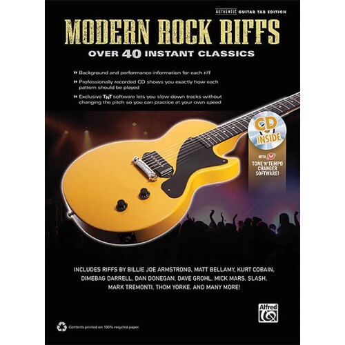 Modern Rock Riffs Book/CD (Softcover Book/CD)
