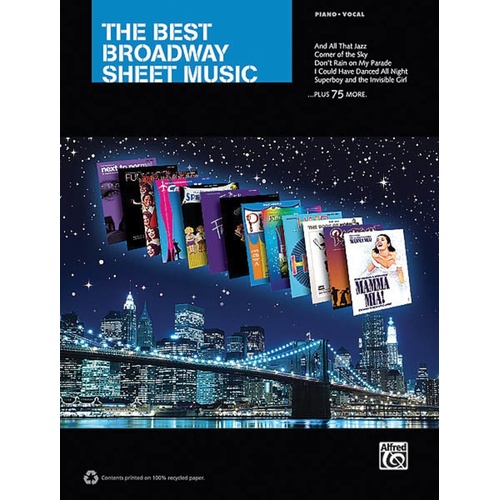 Best Broadway Sheet Music PVG (Softcover Book)