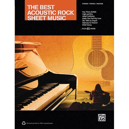 Best Acoustic Rock Sheet Music PVG (Softcover Book)