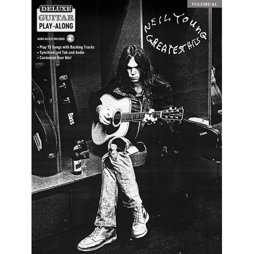 Neil Young Deluxe Guitar Play-Along V21 BK/OLA - 15 Songs, Tab & Play-Along Audio, Standard Notation, Publisher: Hal Leonard, 162 Pages