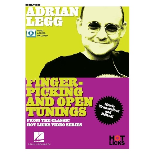 Adrian Legg - Fingerpicking and Open Tunings Book with Online Video Access