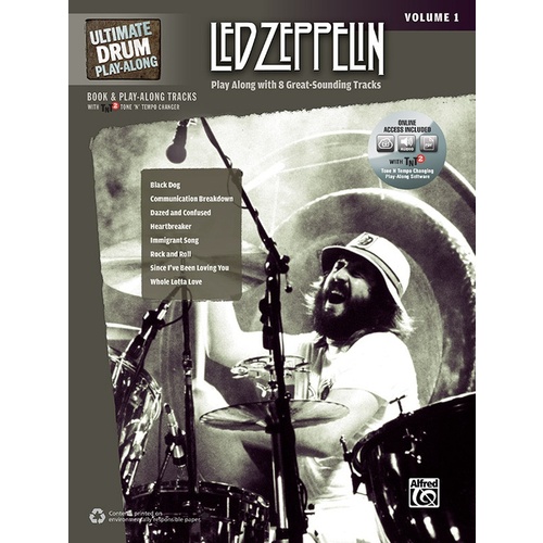 Ultimate Drum Playalong Led Zeppelin Vol1 Book/CD