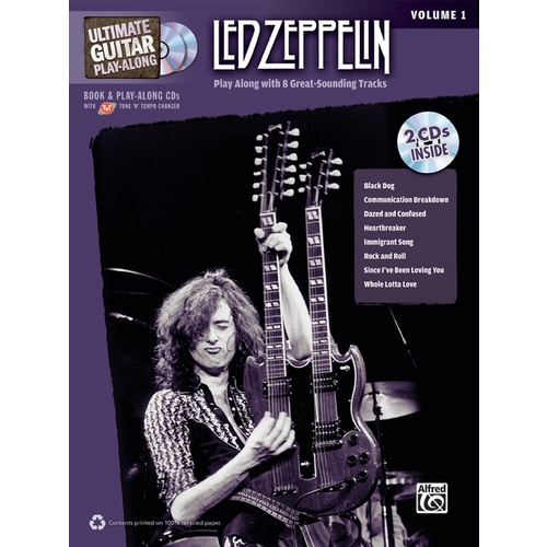 Ultimate Guitar Playalong Led Zeppelin Vol 1 Book and 2 CDs