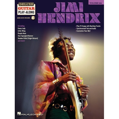 Jimi Hendrix Deluxe Guitar Play-Along V24 BK/OLA with Online Audio Access