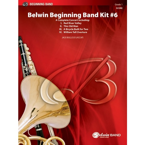 Belwin Beginning Band Kit No 6 Concert Band Sheet Music Grade 1 Score