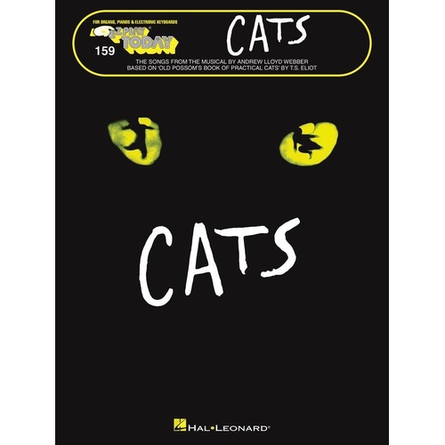 Cats EZ Play 159 Keyboard Music Book by Hal Leonard