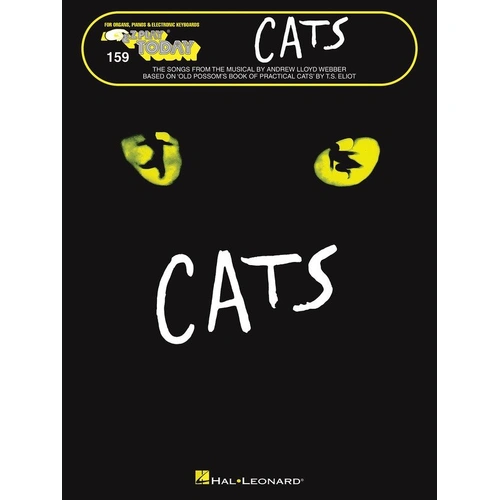 CATS E-Z Play 159 Keyboard Sheet Music - 10 Songs from Andrew Lloyd Webber's Musical
