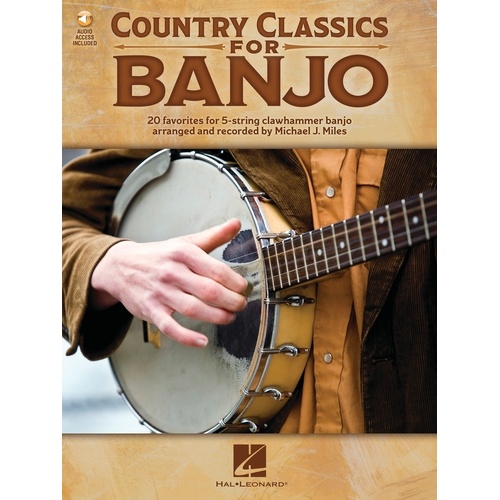 Country Classics For Banjo Book/Online Audio