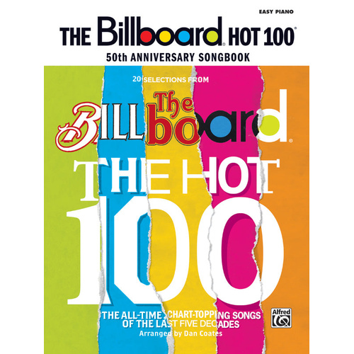 Billboard Hot 100 50th Anniversary Songbook EP - Easy Piano Sheet Music