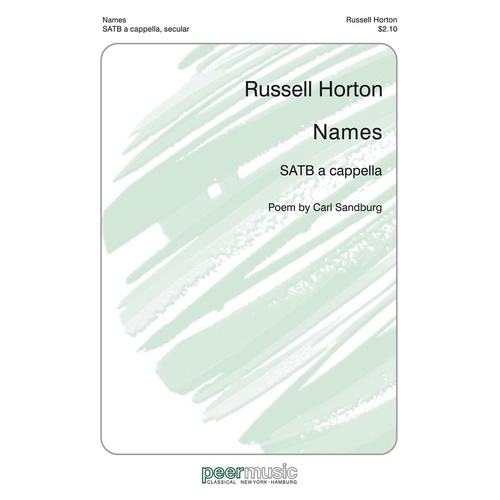 Names SATB A Cappella