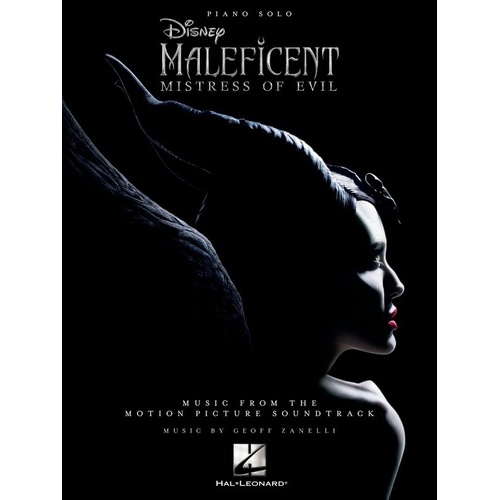 Maleficent Mistress of Evil Movie Soundtrack Piano Solo Arrangements by Hal Leonard, 24 Pages