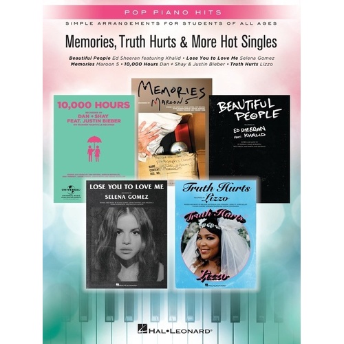 Memories, Truth Hurts & More Hot Singles - Easy Piano with Lyrics