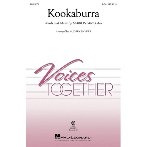 Kookaburra Choral Sheet Music by Hal Leonard, 8 Pages, Voices Together Series
