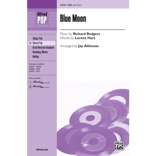Blue Moon SSA Choral Sheet Music