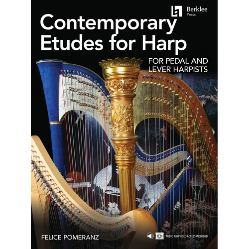 Contemporary Etudes For Harp Sftcvr/Online Media (Harp)