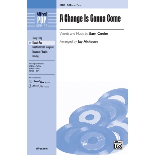 A Change Is Gonna Come SAB Choral Sheet Music