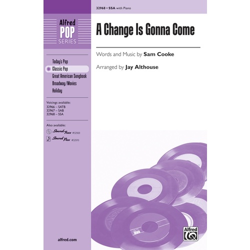 A Change Is Gonna Come SSA Choral Sheet Music