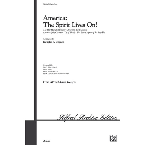 America the Spirit Lives On SATB Choral Sheet Music