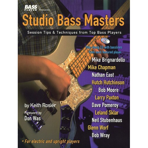 Studio Bass Masters Book/CD (Softcover Book/CD)