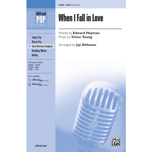 When I Fall in Love SAB Choral Sheet Music