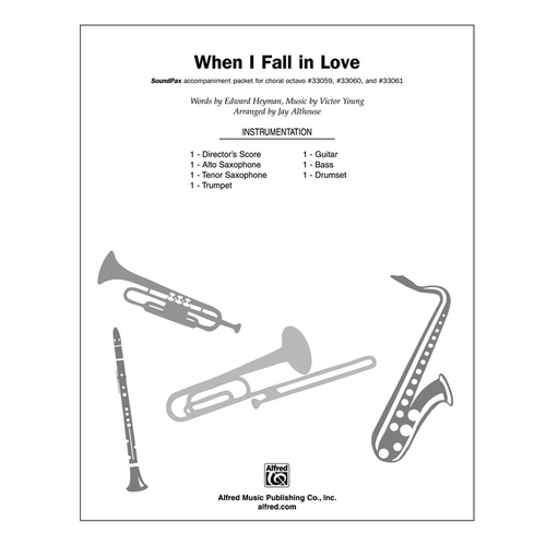 When I Fall in Love S/PAX Choral Sheet Music