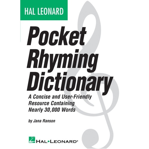 Hal Leonard Pocket Rhyming Dictionary (Softcover Book)