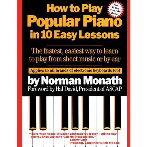 How To Play Piano In Ten Easy Lessons (Softcover Book)
