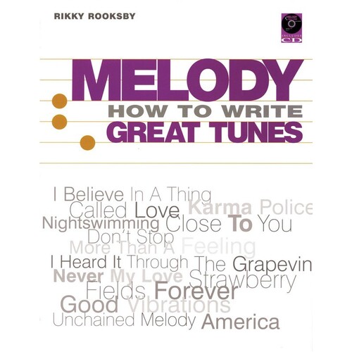 MELODY HOW TO WRITE GREAT TUNES Book/CD