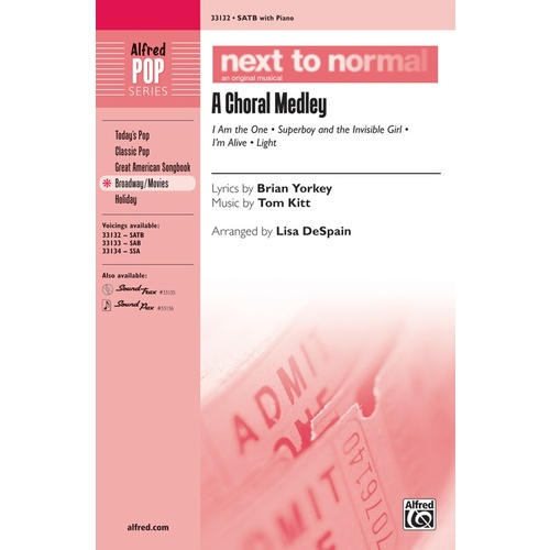 Next To Normal A Choral Medley SATB