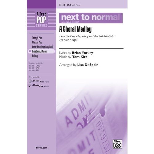 Next To Normal A Choral Medley SSA