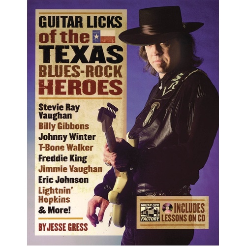 Guitar Licks Of Texas Blues Rock Heros Book/CD (Softcover Book/CD)