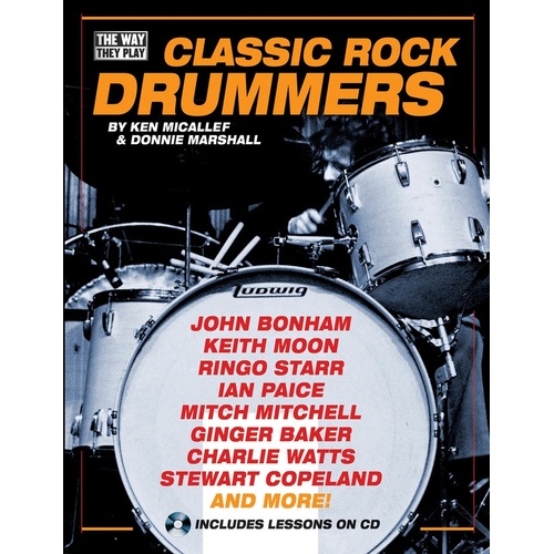 Classic Rock Drummers Book/CD (Softcover Book/CD)
