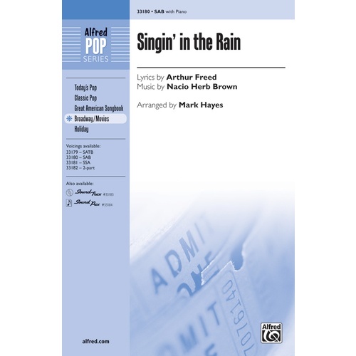 Singin' in the Rain SAB Choral Sheet Music