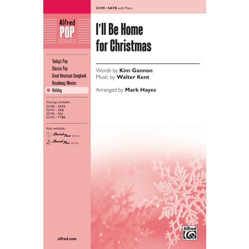 I'Ll Be Home For Christmas SATB