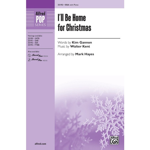 I'Ll Be Home For Christmas SSA