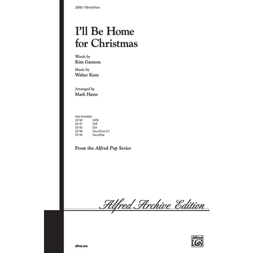 I'Ll Be Home For Christmas TTBB
