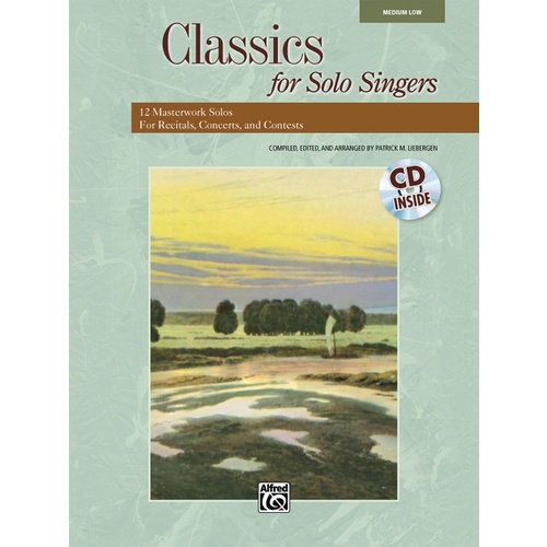 Classics For Solo Singers Book/CD Med Low