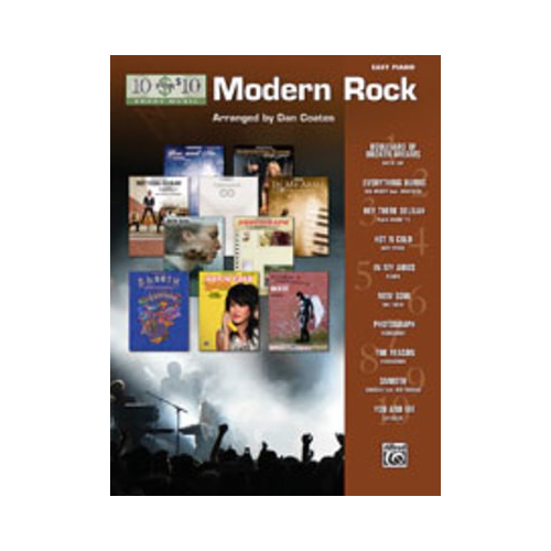 10 for 10 Modern Rock Piano Sheet Music Collection