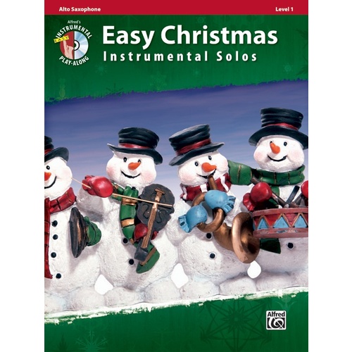 Easy Christmas Instrumental Solos Alto Sax Book/CD