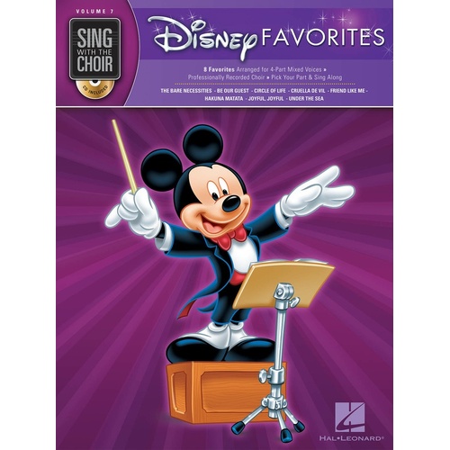 Disney Favorites Sing With The Choir Book/CD V7 