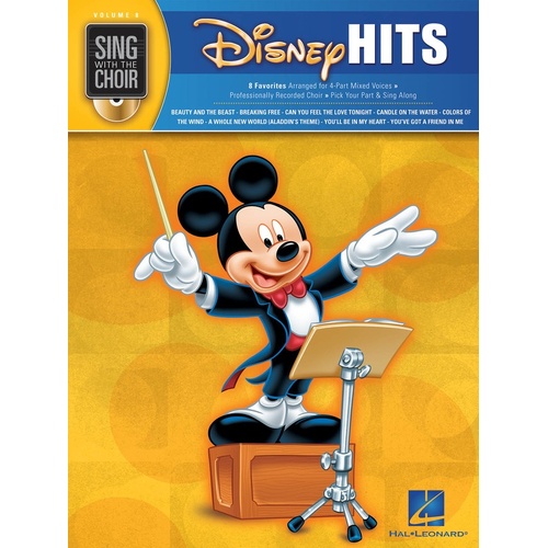 Disney Hits Sing With The Choir Book/CD V8 